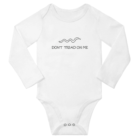 

Don t Tread On Me Funny Baby Long Sleeve Jumpsuits Boy Girl Unisex (White 12-18M)