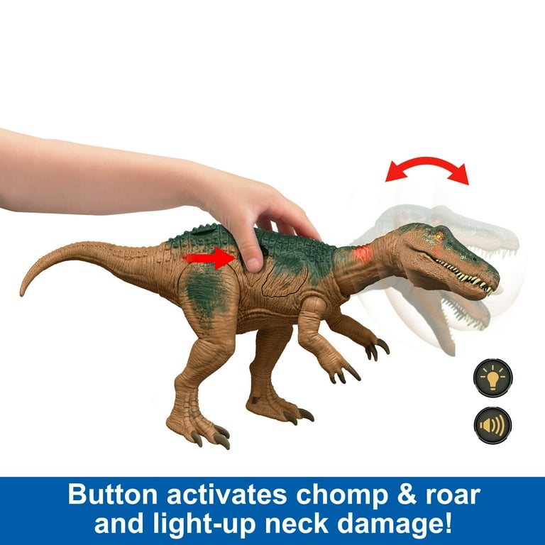 Jurassic World Epic Attack Baryonyx Dinosaur Toy Figure Double Damage Lights Sounds