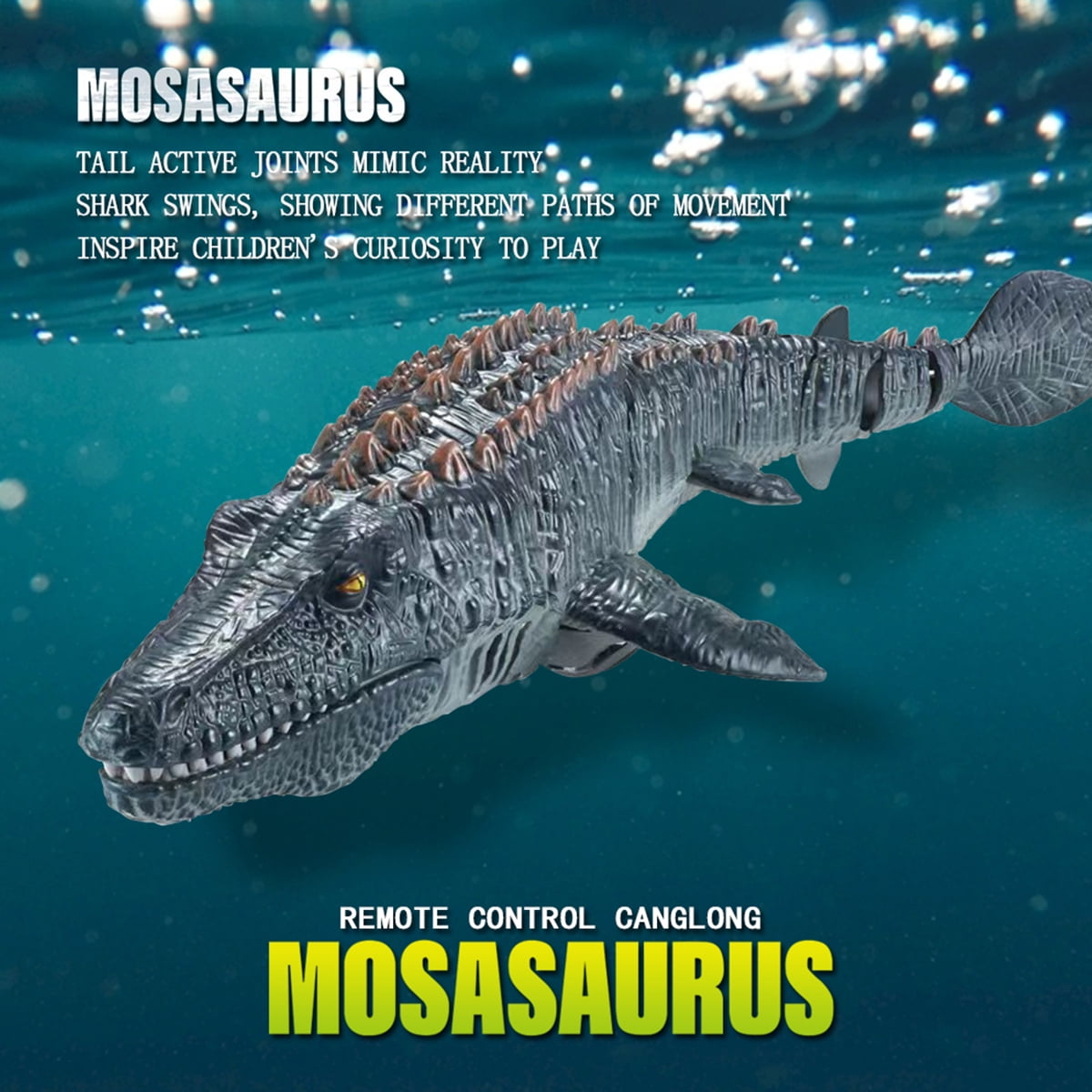Gotydi RC Mosasaurus Toy High Simulation Mosasaurus Toy Electric Animal  Water Toy with 500mAh Battery USB Rechargeable 2.4G RC Mosasaurus Toy RC  Waterproof Toys for Kids Ages 3+ - Walmart.com