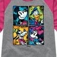 thumbnail image 3 of Disney - Mickey Friends Urban - Toddler & Youth Girls Raglan Graphic T-Shirt, 3 of 5