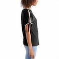 thumbnail image 2 of Two by Vince Camuto Ladies' Tie Sleeve Top, Black/White XL, 2 of 3