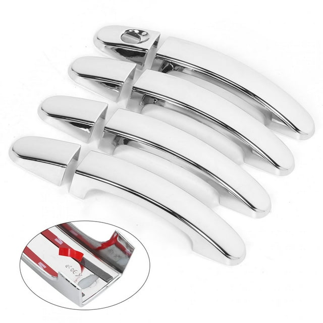 Couvercle de Poignée de Porte Extérieure, 8pcs Voiture Porte Extérieure Poignée Garniture Voiture Décoration Extérieure Design Futuriste