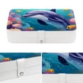 thumbnail image 4 of Dolphin PU Leather Jewelry Box with Removable Compartment and Necklace Holder - Portable Jewelry Display Case for Jewelry Boxes, 4 of 6