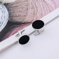 thumbnail image 5 of Stainless Steel Cufflinks For Men, Tuxedo Shirt Cuff Links Shirt Accessories Unique Business Groom Wedding Black Silver Gold Jewelry Gift for Son, Father, Husband, Boyfriend, 5 of 6
