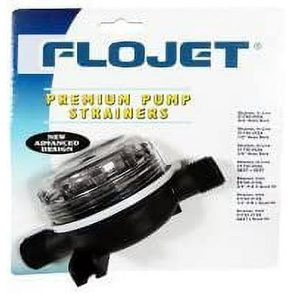 RV and Boat FloJet Fresh and Salt Water Pump Strainer Straight In-Line Style (Threaded Connectors)