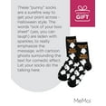 thumbnail image 7 of MeMoi Sick of Your Boo Sheet Ghostly Crew Socks - Womens - Female, 9-11, Black, 7 of 7