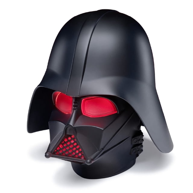 Luz de máscara de Darth Vader con sonido, lámpara coleccionable de Star Wars con licencia oficial, decoración de habitación de Star Wars y regalo para hombres