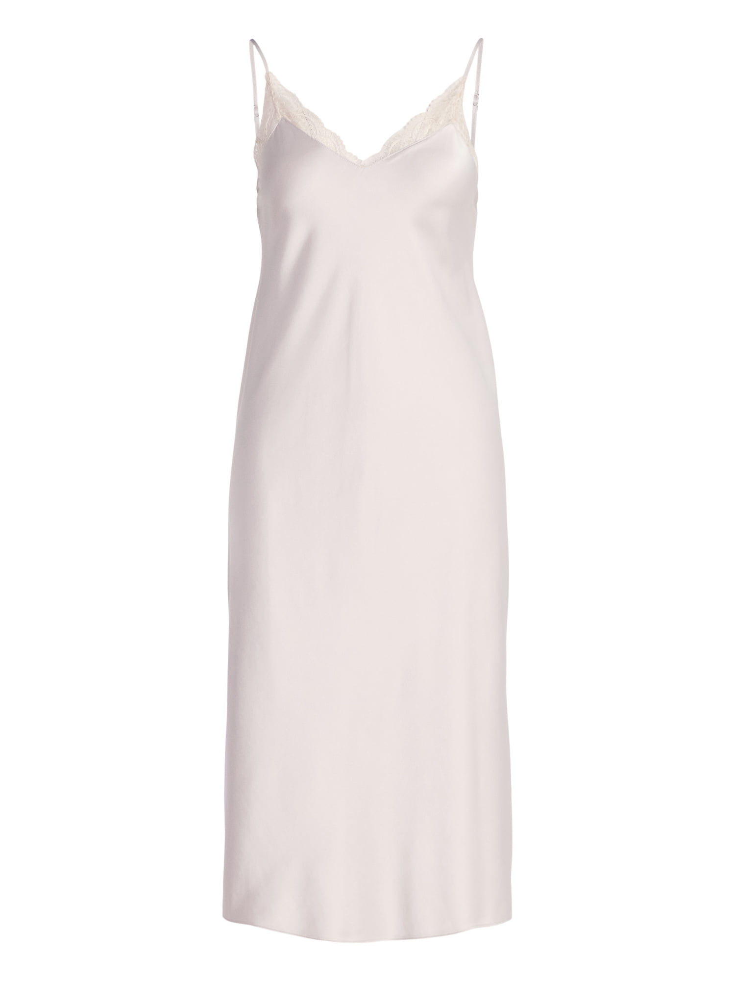 Joyspun Women’s Satin Midi Chemise, Sizes S-3X