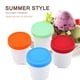 thumbnail image 5 of Billuyoard 4pcs 8oz Recipiente de helado reutilizable Cubo de almacenamiento apilable Tina de helado ligera con tapa de silicona para helado Snack Mostrada Billuyoard HA014235-00, 5 of 6