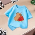 thumbnail image 3 of 2026 Girls Boys Graphic Tees Kids Cute Summer Tops Casual Short Sleeve Crew Neck T Shirts(Light Blue1,3-4 Years), 3 of 3