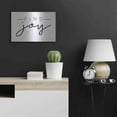 thumbnail image 4 of Luxe Metal Art 'Find Joy' by Jaxn Blvd, Metal Wall Art, 24"x16", 4 of 8