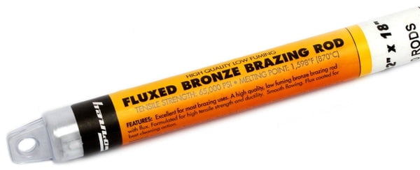 Bronze Forney 48490 Flux Coated Brazing Rod 3/32"x18" 