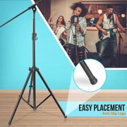 Pyle PMKS56X2 - Pyle PMKS56X2 - 2 Pcs. Heavy-Duty Tripod Boom Microphone Stand - Height Adjustable and Boom Extendable Mic Stand