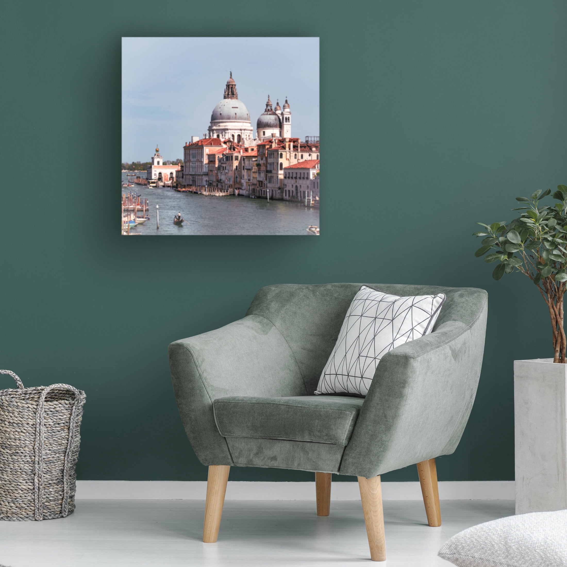 Canvas Wall Art - Life BeautifuLEE 'Venice Grand Canal Regal History' Wall Art for Living Room, Bedroom, or Office Décor by Trademark Fine Art - 18 x 18 Inches