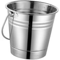 thumbnail image 3 of 1L Metall Eimer Eiseimer Eiskübel Edelstahl Eiswürfelbeh?lter mit Tragegriff Eisbeh?lter für Bar Wein Champagner Bier Hochzeit Geburtstag Sommer Hawaii Party Supplies Silver, 3 of 6