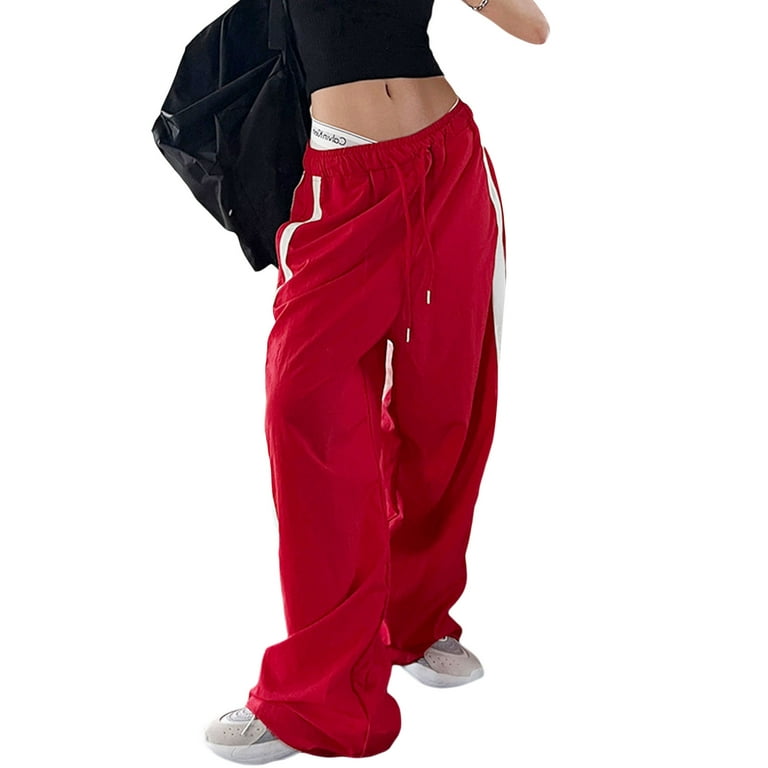 Women Fall Sweatpants Joggers Cargo Flare Pants High Waist Loose Straigt  Stacked Trousers Casual Autumn Hip Hop Fashion 2023 - AliExpress