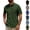 #02 Army Green, variant on Loose Fit Short Sleeve Button Down Shirts for Men Quick Dry Wrinkle Free Casual Summer Shirts Lightweight Durable Vacation Tops , #02 Black, S