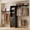 Black, variant on Homieasy 20.2 - 120 '' W Closet System with Wooden Drawers and Hanging Rods(cut To Fit), White