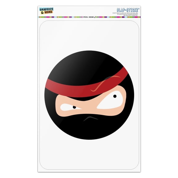 Ninja Face Head Funny Home Business Office Sign