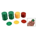 thumbnail image 2 of Red Yellow Green Round Shaped Mini Poker Chips Lucky Game Props 138 Pcs, 2 of 2