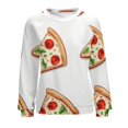 thumbnail image 7 of Fun Pizza Women's Floral Printed Sweatshirt Long Sleeve Crewneck Casual Loose Vintage Graphic Pullover Tops, 7 of 7