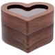 thumbnail image 1 of Caja de madera para guardar anillos, estuche para anillos de boda, caja para guardar joyas, contenedor para joyas., 1 of 7