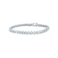 thumbnail image 2 of Rachel Koen Diamond Tennis Triangle Motif Round Cut Bracelet 3.42Cttw, 2 of 5