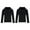 Black, variant on safuny Men's Crew Neck Hoodie Sweatshirts Stylish Tops with Pockets 2 Pack Big&Tall Long Sleeve Running Tees Workout Drawstring Pullovers Casual Sports Gym Black L