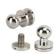 thumbnail image 4 of 20set Brass Rivets Silver Abrasion Resistance DIY Projects Accessories for Belt Handbags10x8mm, 4 of 8