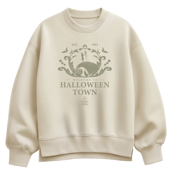 The Nightmare Before Christmas - TNBC Desination - Women's Oversized Fleece Crew Sweatshirt
