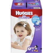 HUGGIES Little Movers Diapers Step 5, Economy Plus, 132 ct