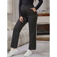 thumbnail image 2 of DARING DIVA Women's Maternity Elastic Waist Drawstring Over Belly Pants S Black, 2 of 8