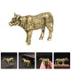 thumbnail image 2 of GOOHOCHY Adorno de vaca Estatua de vaca de latón Adorno de vaca de mesa Adorno de vaca de mesa, 2 of 7