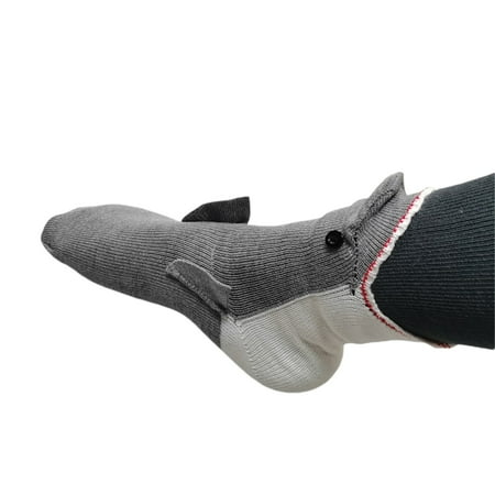 

Sunisery Women Men Floor Socks 3D Crocodile Shark Thick Knitted Warm Anti-Slip Mid-Tube Socks