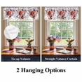 thumbnail image 6 of 4th of Tie Up Valances Curtain, Adjustable Kitchen July American Flag Patriotic Star Flowers Valances for Windows Decor, Rod Pocket Short Curtains Set for Bedroom/Bathroom, 60"x18", 6 of 9