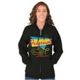 thumbnail image 3 of 90s Retro Original Gamer Quote Zip Up Hoodie Men's Women's Brisco Brands L, 3 of 6