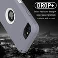 thumbnail image 3 of Entronix Funda Resistente para iPhone 11 Pro Max, Triple Capa a Prueba de Golpes y Protección contra Caídas, Gris, 3 of 6