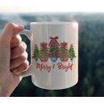 thumbnail image 5 of Chinoiserie Christmas Mug, Coquette Bow Red Porcelain Christmas Tree Coffee Cup Ceramic, Grandmillennial Xmas Plant Ceramic Coffee Tea Mug 11 oz, 5 of 5