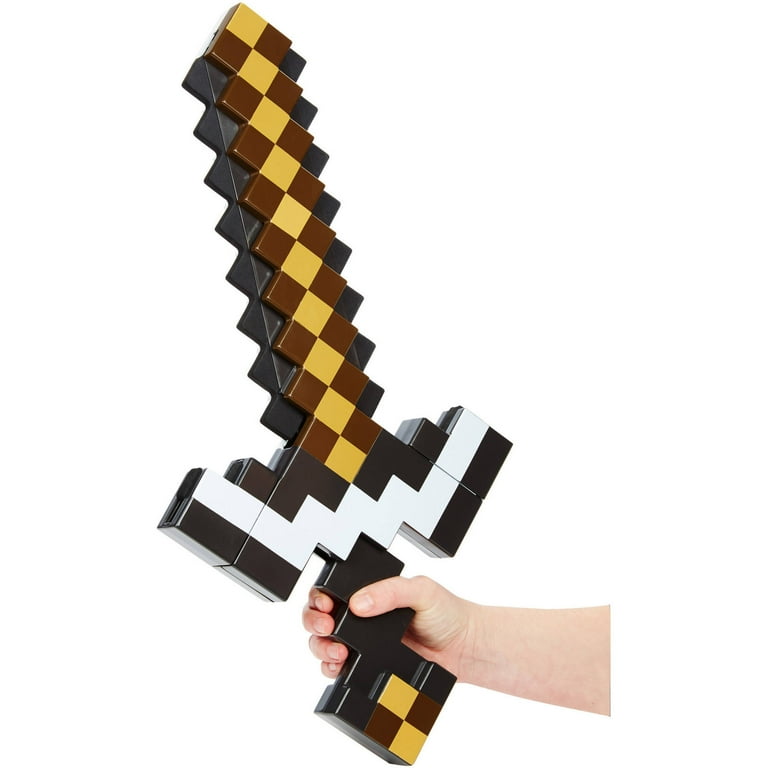 Mattel minecraft transforming sword & sale pickaxe