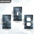 thumbnail image 7 of Yayeee Duplex Wall Plate 1-Gang 4.5"x2.7" Home Receptacle Light Switch Decorative Outlet Cover, Watercolor Sky Pattern, 7 of 7