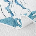 thumbnail image 5 of Erosebridal Coastal Jellyfish Twin Quilt Set, Ocean Wildlife Twin Coverlet Set, Reversible 2 Pieces, 1 Bedspread and 1 Pillowcase, 5 of 7
