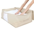 thumbnail image 4 of Unique Bargains 1 Pack Clothes Storage Bags Moving Bags Yellow 27*19*11.5in, 4 of 7