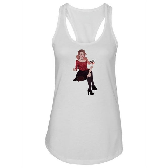 Woman With Fashion Tank Women -Image by Shutterstock, Female x-Small
