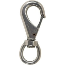 Campbell Chain 7/16 in. Dia. x 3-11/16 in. L Polished Stainless Steel Quick Snap 220 lb.