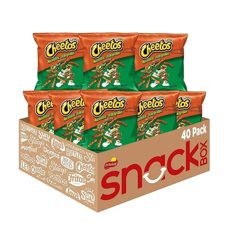 (BBD;6/3/26)Cheetos Crunchy Cheddar Jalapeno Cheese Flavored Puffed Snacks  1oz Bags  40 Count Multipack