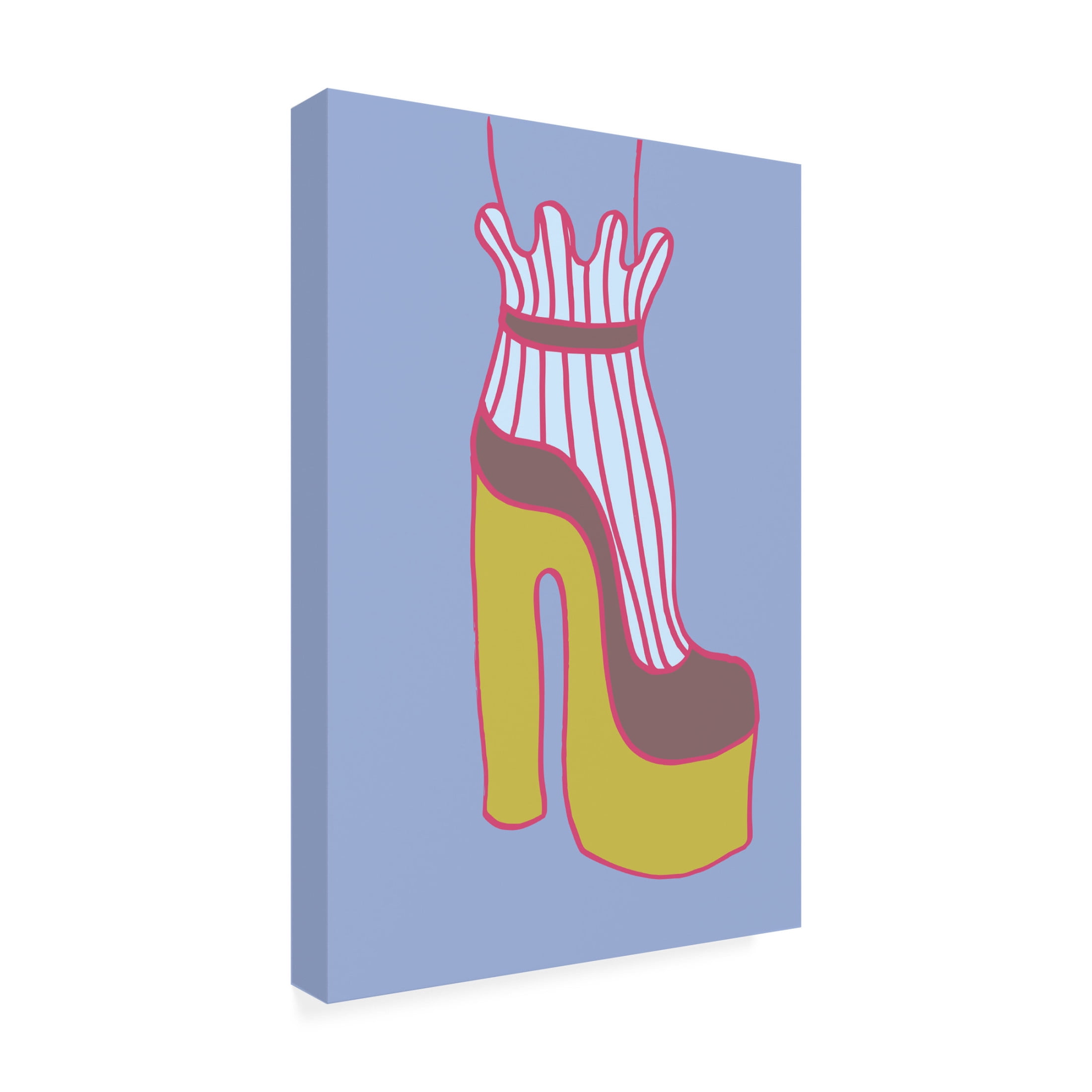 Pictufy Studio 'Yellow Heel 1' Canvas Art - 12 x 19 Inches