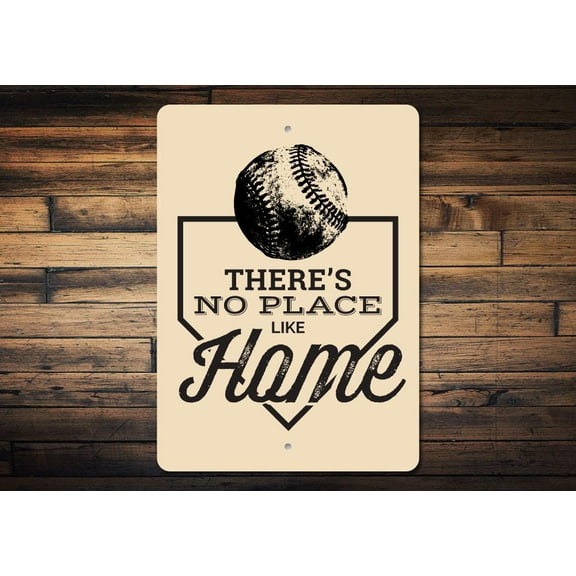 No Place Like Home Novelty Sign, Metal Wall Decor - 10x14 inches