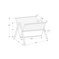 thumbnail image 3 of Monarch Metal Magazine Rack in Silver, 3 of 3