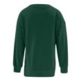 thumbnail image 3 of JGGSPWM Womens 2024 Fashion Sweatshirts Side Split Zipper Oversized Sweatshirt Basic Tops Long Sleeve Fall Casual Lightweight Pullovers Army Green XL, 3 of 5