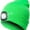 Fluorescent Green, variant on USB Rechargeable Knitted Beanie Hat With 4 LED Flashlight Winter Hat Headlamp Cap for Hunting Camping Unisex (Orange)